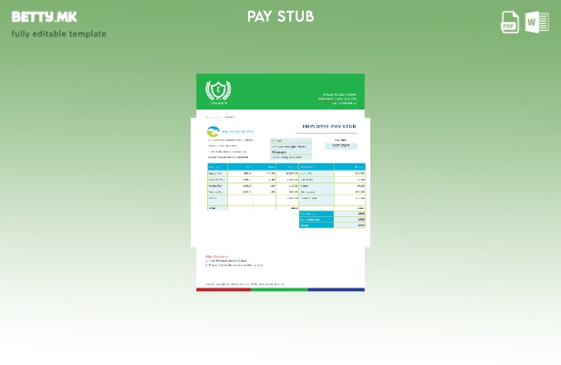 Модерен стил шаблон за листи за вработени во американската компанија за технолог